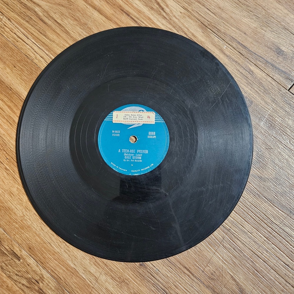 Gale Storm‎ – Teen Age Prayer / Memories Are Made Of This 1955 Reo 8068 V+/V+